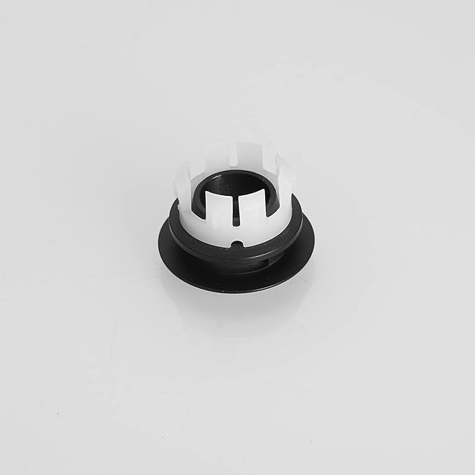 BWE Sink Basin Trim Overflow Ring Cover Black Bathroom Vessel Vanity Basin Bath Sink Brass Insert in Hole Round Caps