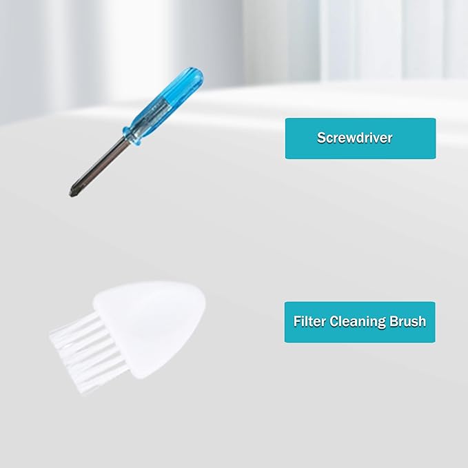 LOVECO Replacement Accessories Kit Compatible for S4 E4 S5 S6 S50 S51 S55 E20 E25 E35 Robotic,2 Main Brush,4 Filter,4 Rubber Side Brush,2 Cleaning Tool