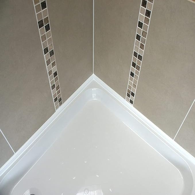67 Inch Selfadhesive Shower Threshold Water Dam Barrier Silicone Waterproof Shower Dam Water Stopper Bathroom and Kitchen Water Seal Strip Guard for Dry and Wet Separation(Transparent)