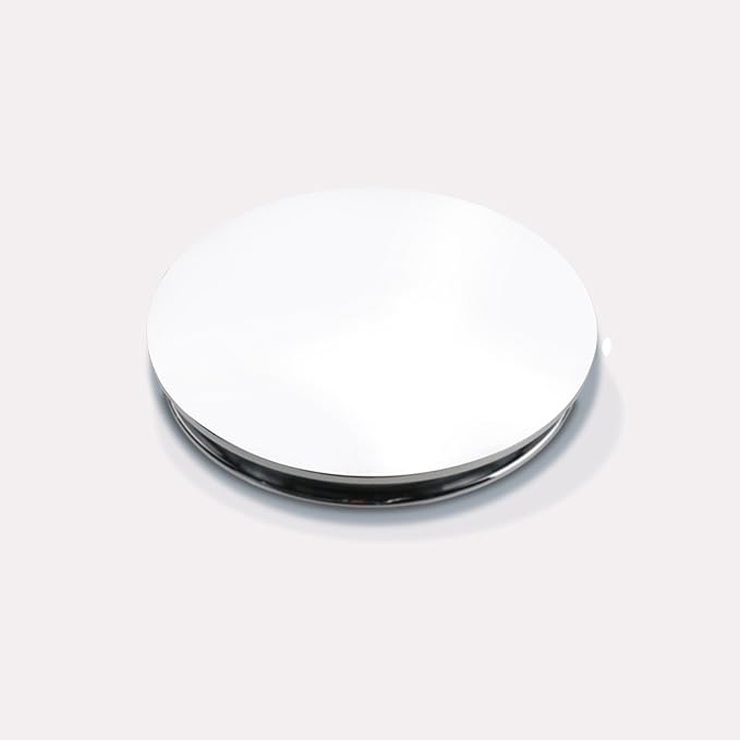 Pop Up Sink Drain Without Overflow, Bathroom Faucet Vessel Vanity Sink Drain Stopper, Polished Chrome