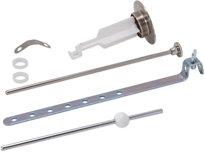 EZ-FLO Pop-Up Lavatory Sink Drain Assembly, Brass Body with Brushed Nickel Finish, 22-Gauge Tailpiece, EZ-10903