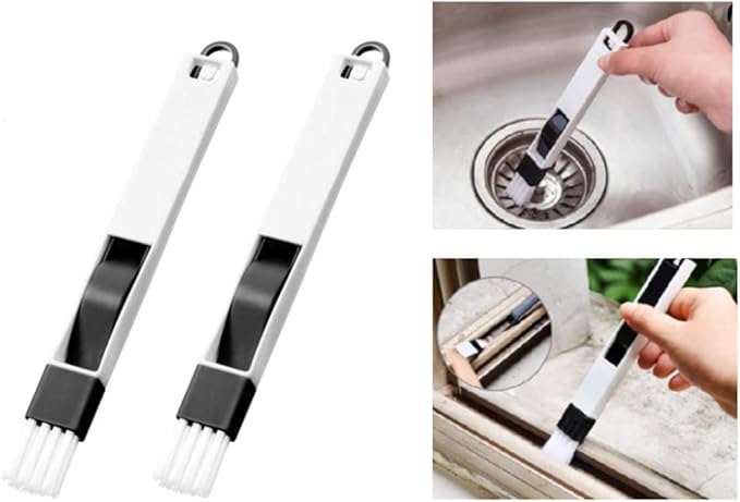 BAIHUI Hand-held Groove Gap Cleaning Tools, Window Door Sliding Track Cleaning Brush, for Cleaning Quickly Clean All Corners and Gap ,6 Pieces