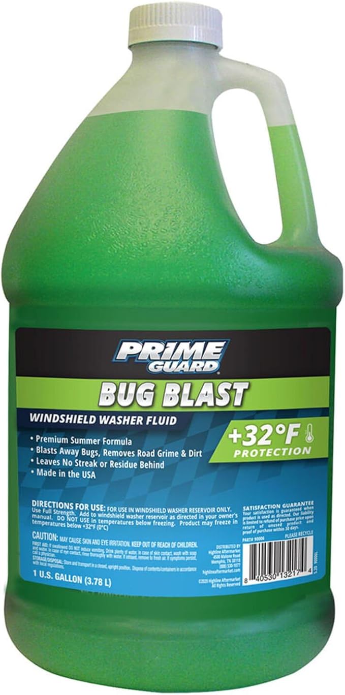 Prime Guard Bug Blast +32ºF Windshield Washer Fluid - 1 Gallon | SKU: 90006