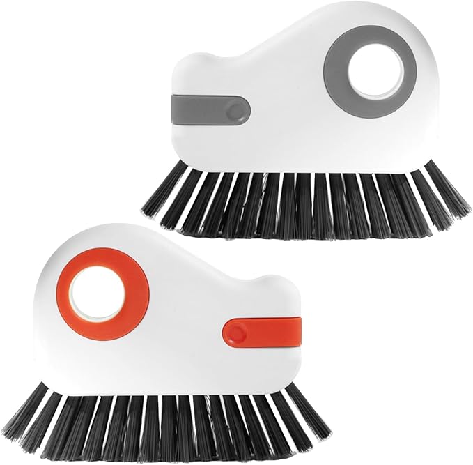 2 Pcs 2 in 1 Window Track Cleaner, Groove Cleaner Brush, Effective Window Sill Cleaner Tool Perfect for Sliding Door Tracks and Glass Door Grooves for Home Bathroom Kitchen Use (2 PCS)