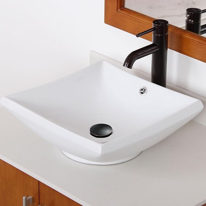 Pop Up Drain with Overflow, Bathroom Sink Drain Assembly Vessel Sink Assembly for Bathroom Faucet Vessel or Vanity Sink, Oil Rubbed Bronze