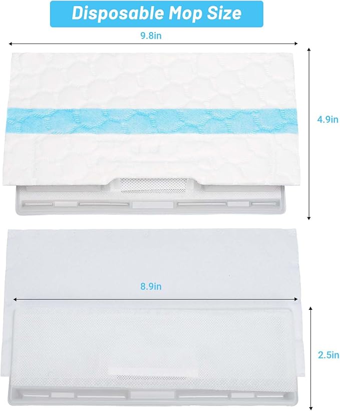 20 PCS Mop Pads Compatible with Shark Vacmop VM252 VM251 VM200 VM200C VM190 VM252C QM250 VM250 VC205 Vacuum Mops Refills for All Hard Floors