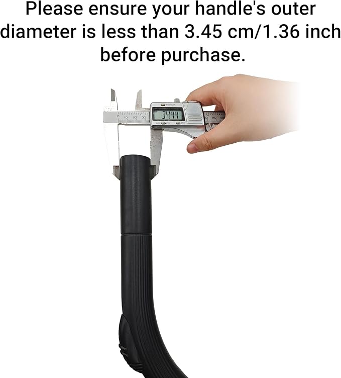 EZ SPARES Flexible Vacuum Crevice Attachment Crevice Tool 25-inch Crevice Brush Tool Kit for All 1-1/4" or 1-3/8"(32mm-35mm) Vacuum Hoses,Reach Deep Into Hidden Spaces