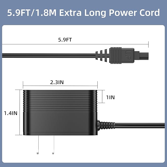 Charger for Shark V2945Z V2950 XA2950 Carpet Sweeper Power Cord Replacement P/N YLS0041-T110025 Vacuum AC/DC Adapter Supply