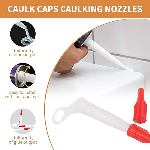 23-Piece Caulking Tool Kit – 3-in-1 Silicone Caulk Remover, Grout Scraper, Reusable Silicone Pads for Bathroom, Kitchen, Windows, Sink Joints & Frames