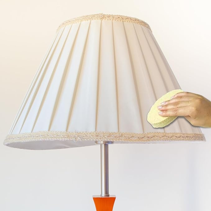 Sparkle Plenty Lampshade Cleaner - Dry Magic Dust Sponge for Lamp Shade - Dry Dusting Sponge Scrub for Fabric & Window Blinds - Effortless Duster Upholstery Cleaner for Furniture & 101 Surfaces