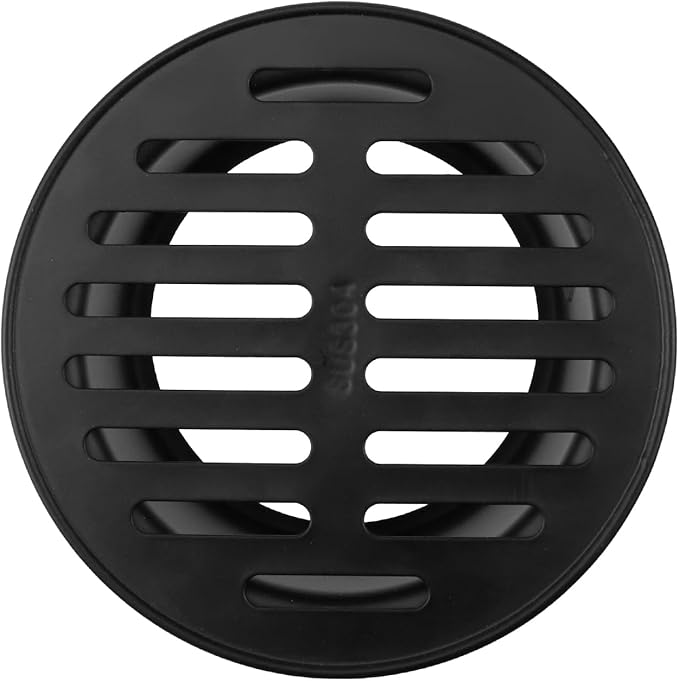 Antrader 1pcs Round Floor Drain Cover,4 Inch Stainless Steel Floor Drain,Sewer Drain Cover for Outdoor Yard Pipe Roof Balcony