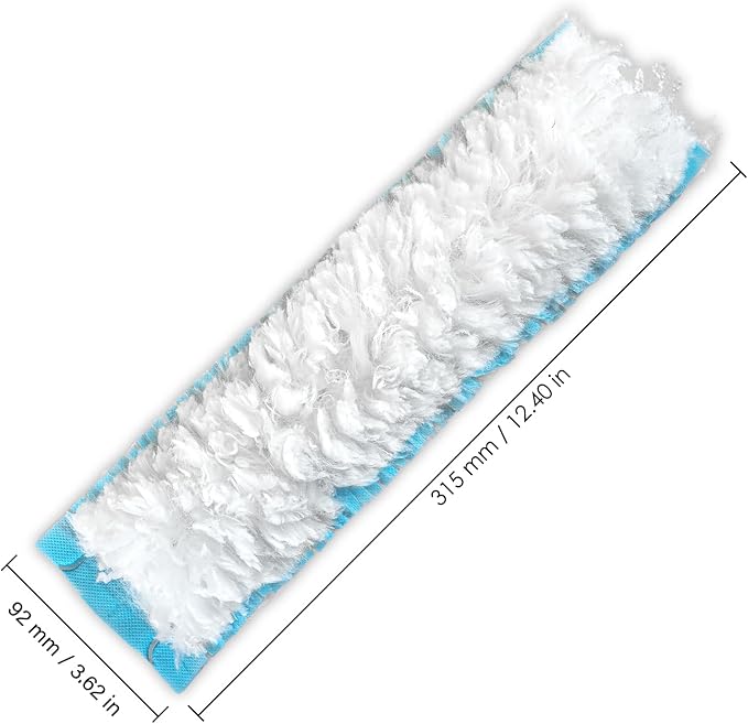(20 Count) Duster Refills Compatible with Bona Extendable Dusting Kit and The Bona Compact Dusting Kit, Disposable Dust Removal Brush Heads for Electronics, Furniture, Car Interior