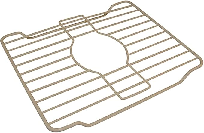 Better Houseware Sink Protectors for Kitchen Sink, Protective Metal Grid, 16x12.3x1 inches, Almond Kitchen Sink Mat to Shield Sink Base from Scratches, Rust-Resistant Coating, M