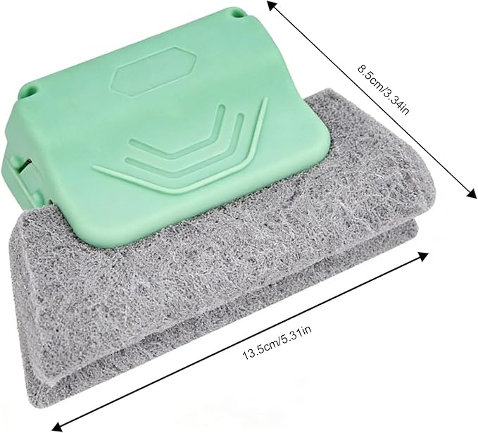 Efficient 3PCS Window Track Cleaner Set, Handheld Brushes for Deep Cleaning Window Grooves, Tile Lines, Shutters, and Car Vents, Three Colors