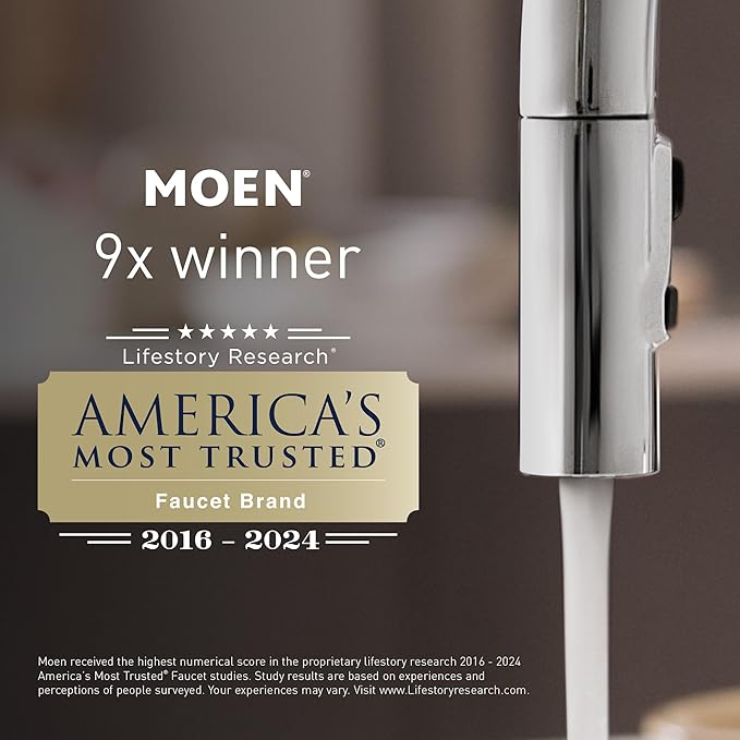 Moen 140780BG Bathroom Vessel Sink Pop-Up Drain Assembly, Brushed Gold