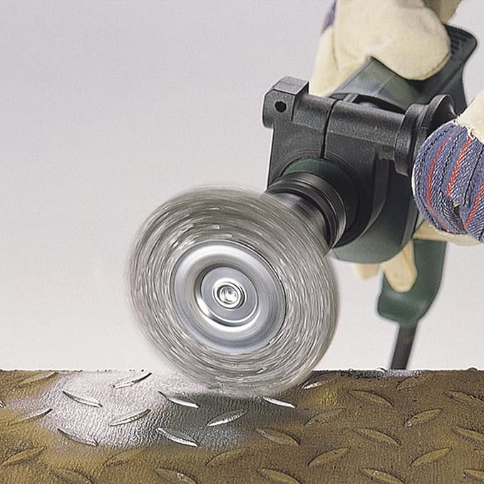 Wire Brush for Drill, Wire Wheel Brush Cup Set, Drill Wire Brush for Drill 1/4 Inch Arbor for Cleaning Rust, Stripping and Drill Attachment(Hexagonal)