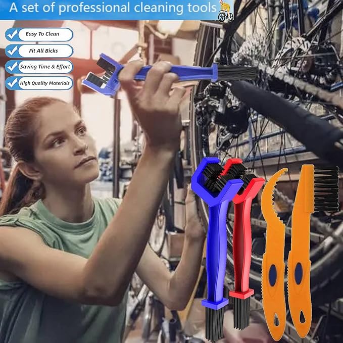 Bike Cleaning Brush Tool Kit