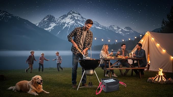 HOUSE AGAIN Grill Brush Bristle Free, Stainless Steel Food-Grade Brush Head with Scraper, Safe BBQ Outdoor Grill Cleaning Brush Barbecue Steam Grill Cleaner Non Wire for Grill Grate/Long Wood Handle
