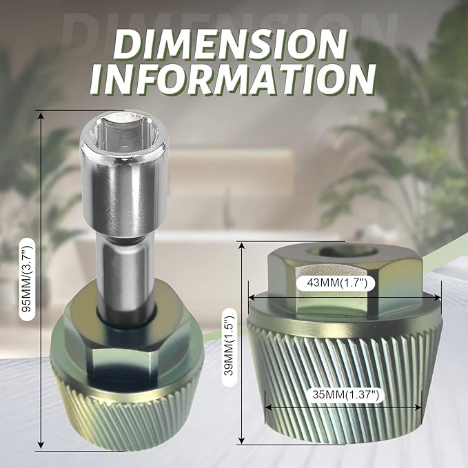 1.5'' Tub Drain Extractor Remove the 1.5-inch Old Broken, Stubborn Rusted Drain Tub Bathtub Remover Strong Grab Plumbing