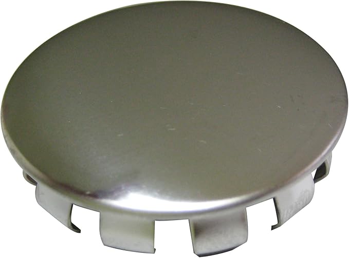 Plumb Pak PP21522 Snap-in Faucet Hole Cover, 1-1/2 in Od, Stainless Steel