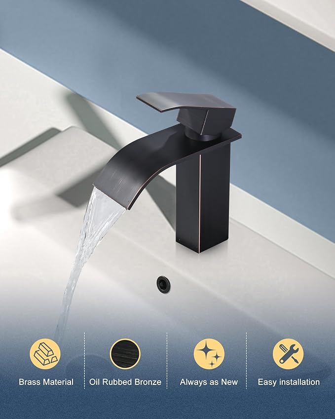 ARCORA Bathroom Sink Overflow Ring: Oil Rubbed Bronze 2 Pack Solid Brass Bathroom Vessel Sink Overflow Cover Basin Trim Ring Hole Insert Caps