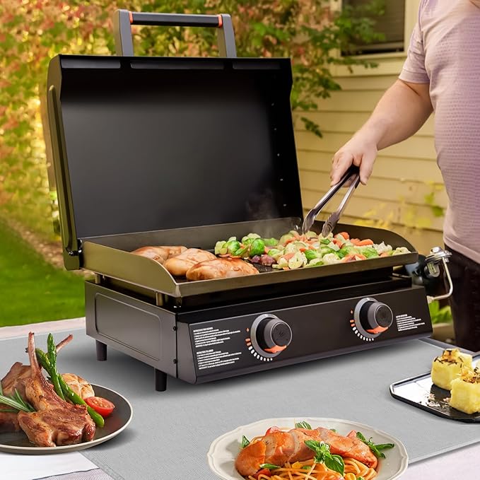 24 x 31in Fireproof Grill Mats for Outdoor Grill to Protect Your Grill Table - Heat Resistant Grill Table Mat - Waterproof & Oilproof BBQ Mat - Grey
