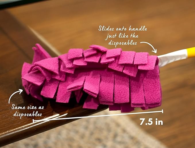 Xanitize Fleece Refills for Swiffer Hand Duster - Reusable, Dry Duster - 5-Pack Rainbow (Pasterl 10PK)