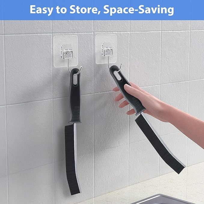 Crevice Cleaning Brush, Hard Bristle Multifunctional Cleaning Brush Tool, Gap Scrub Brush, Cleaning Tools for Narrow Gaps, Grout, Tile Seams, Window Tracks, Car Vents, 3PCS (6)