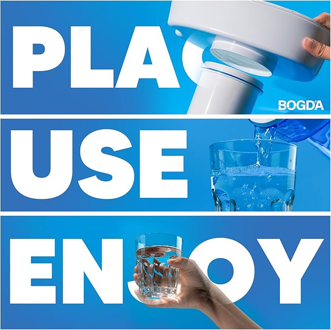 BOGDA 12 Pack Water Filter Replacement Zero, 5-Stage Compatible with Zero Pitcher and Dispenser, Fit for Zero Filter Water Replacement Filters and ZR-001 ZR-017 ZR-004 ZR-600