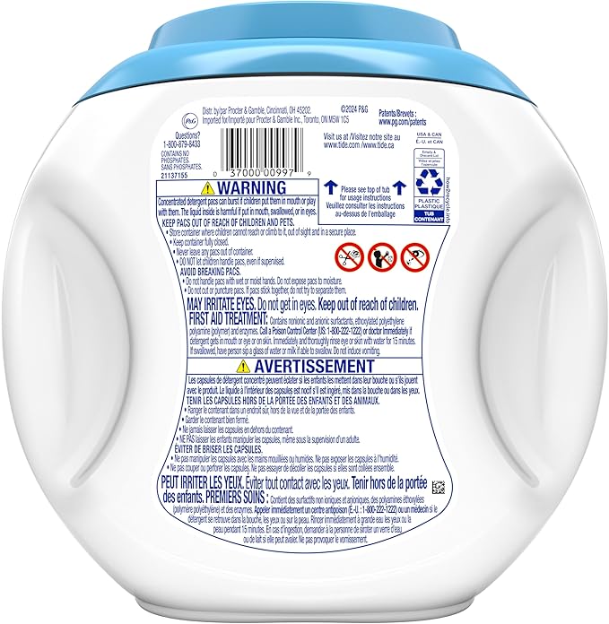Tide PODS Free & Gentle Laundry Detergent Soap Pacs, 42 Count, Tide PODS Laundry Detergent (Packaging May Vary)