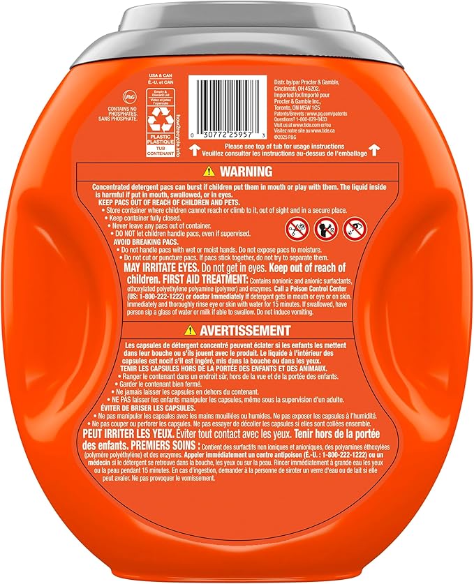 Tide PODS Laundry Detergent soap with a touch of Downy 4-in-1 Detergent, 85 Count, Stain Remover, Freshness, Softness, Fabric Protecter, HE Compaible