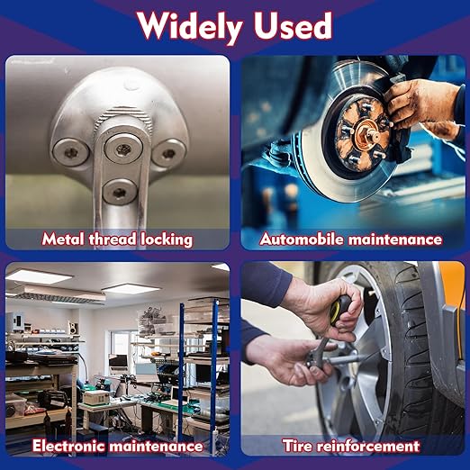 Thread Lock Medium Strength, Lock & Seal Nuts, Bolts, Fasteners and Metals, Blue Threadlocker Against Losening and Leakage (243-100 ml)