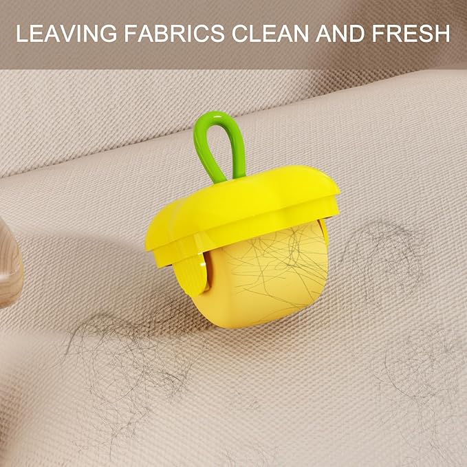 2 Pieces Portable Mini Lint Rollers for Dog Cat Hair, Washable Hair Remover for Cleaning Various Dust and Debris, Sticky Roller Reusable Lint Remover for Travel, Eco-Friendly Compact Design