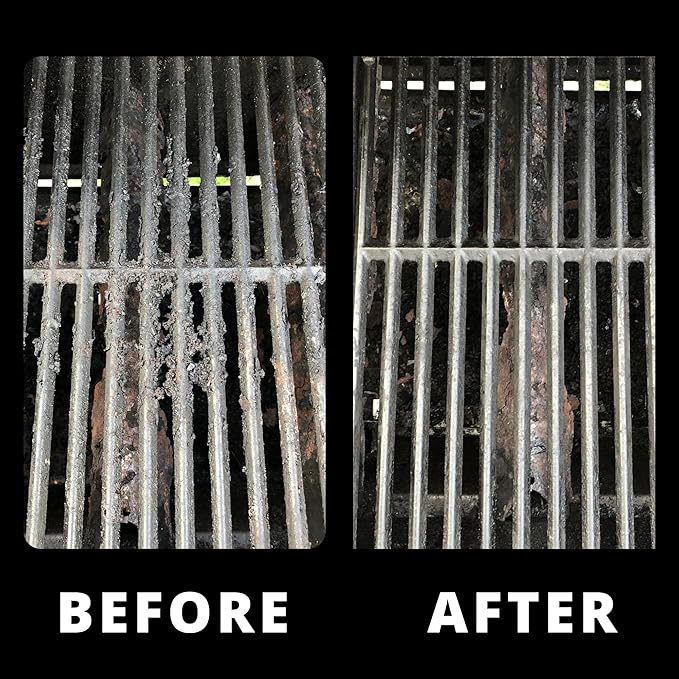 Grill Rescue BBQ Replaceable Scraper Cleaning Head, Bristle Free Grill Brush- Safe, Durable and Unique Scraper Tools for Cast Iron or Stainless-Steel Grates, Barbecue Cleaner (GB3000)