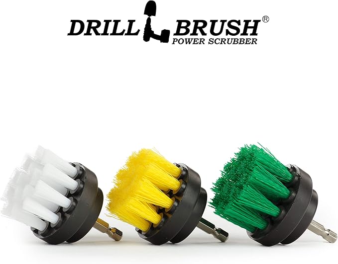 Bathroom Brush Cleaner for Shower - Toilet Scrubber Brush - Spin Brush - Scrubbing Brush for Cleaning - Car Detailing Brushes Interior - Detail Brush Set - Narrow Cleaning Brush - Oven Cleaning Brush
