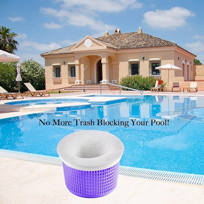Coopache 90-Pack of Pool Skimmer Socks - Filters Baskets, Skimmers Cleans Debris and Leaves for In-Ground and Above Ground Pools