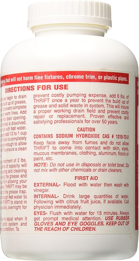 Thrift Marketing GIDDS-TY-0400879 Drain Cleaner 2 lb , White