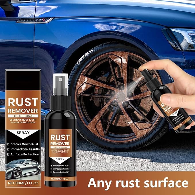 Rust Remover Spray for Metal, Multipurpose Rust Stain Remover, Fast-Acting Oxidation Remover, Heavy Duty Rust Dissolver for Metal