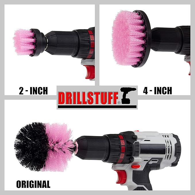 Cleaning Supplies - Bathroom Accessories - Drill Brush - Shower Cleaner - Tile Scrubber - Bathtub Scrub Brush - Bath Mat - Sink - Shower Door - Grout Cleaner Brush - Flooring - Porcelain - Fiberglass