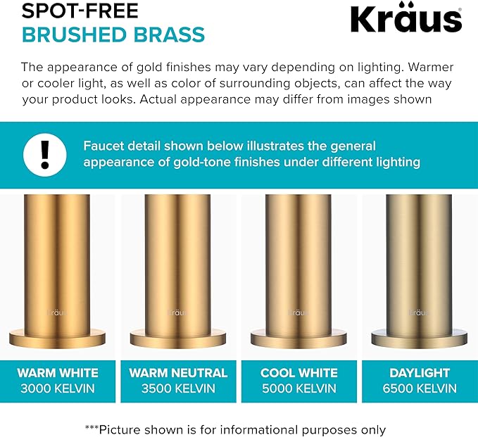 KRAUS Pop-Up Drain in Brushed Gold, PU-10BG
