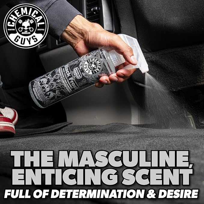 Chemical Guys Black Frost Premium Air Freshener & Odor Eliminator (4 oz) (3 Pack) – Bold Ice-Cologne Scent Spray for Car, Office & Home Interiors