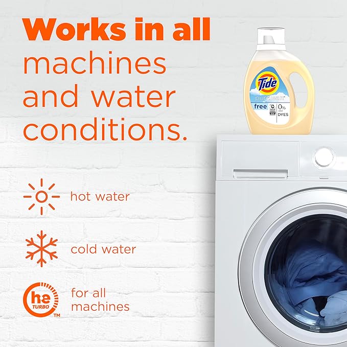 Tide Purclean Liquid Laundry Detergent, 63 fl oz, 48 Loads