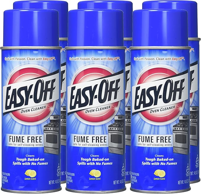 Easy Off Fume Free Oven & Stove Cleaner, Lemon, 14.5 Ounce, Pack of 6