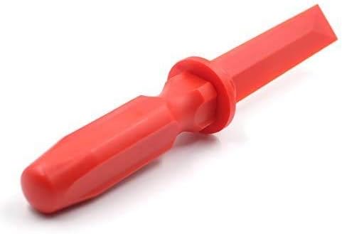 CKAuto Non-Marring Super Grip Plastic Chisel Scraper, Wheel Weight Remover,Red (Pack of 2)