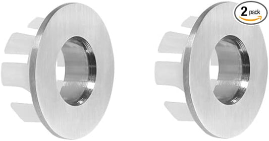 Sink Overflow Ring Brushed Nickel Bathroom Vanity Sink Overflow Cover Insert in Round Trim Cap Brass Material