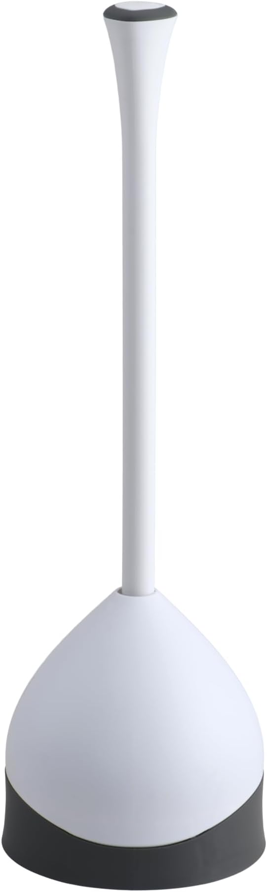 Clorox Toilet Plunger with Hideaway Caddy, Set of 2 – for Bathroom Organization and Storage, Bathroom Accessories, Toilet Unclogger, with Holder, White