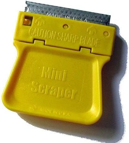 MINISCRAPER® Original Mini Scraper Razor Tool – 8 Pack U.S. Made Window & Glass Scrapers for Removing Paint, Stickers, Decals, Labels, and Adhesive