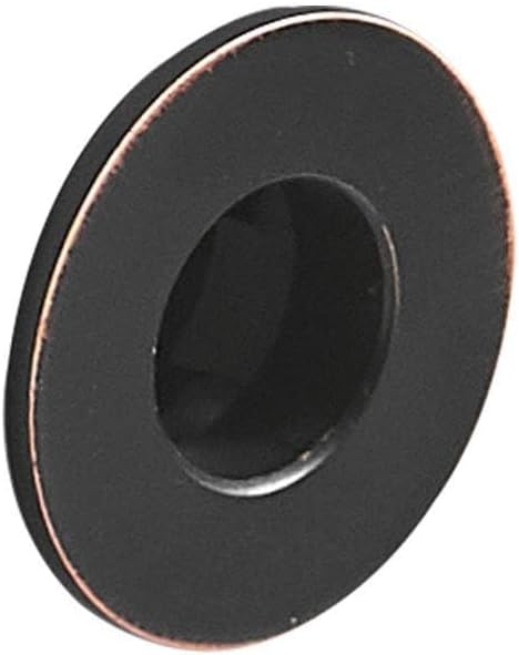 Sink Basin Trim Overflow Cover Brass Insert in Hole Round Caps Oil Rubbed Bronze