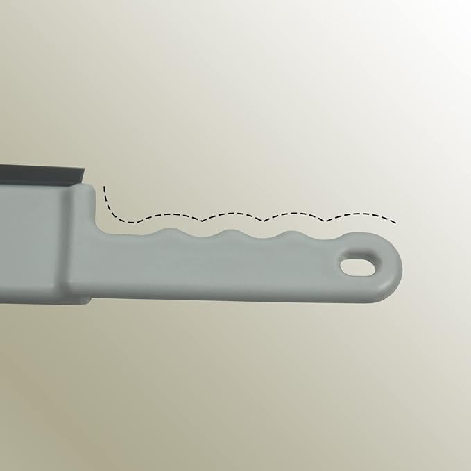 Multifunctional Cleaning Brush 2 Pcs Silicone Cleaning Brush Small Crevice Brush Scraper Brush Cleaner Kitchen Sink Squeegee Bathroom Countertop Floor Window Mirror Bathtub (White)