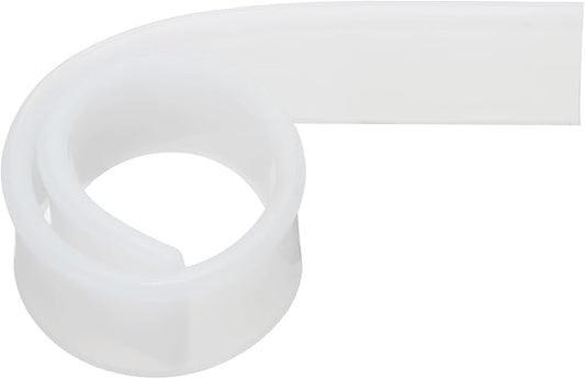 MECCANIXITY Replacement Squeegee Rubber for Window, Glass, Shower Doors, Tile Wall Cleaning, 9.84 Inch, White